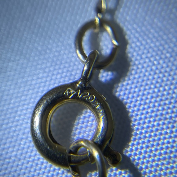 Lirm Thai Amber Colored CZ 925 Sterling Silver Dainty Necklace - Picture 2 of 9